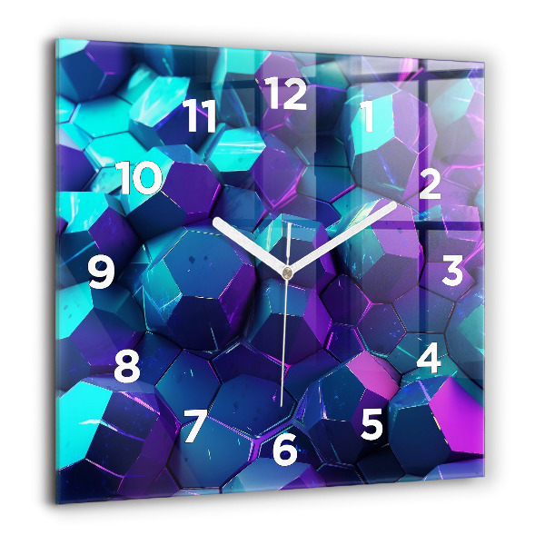 Square wall clock Geometric figures