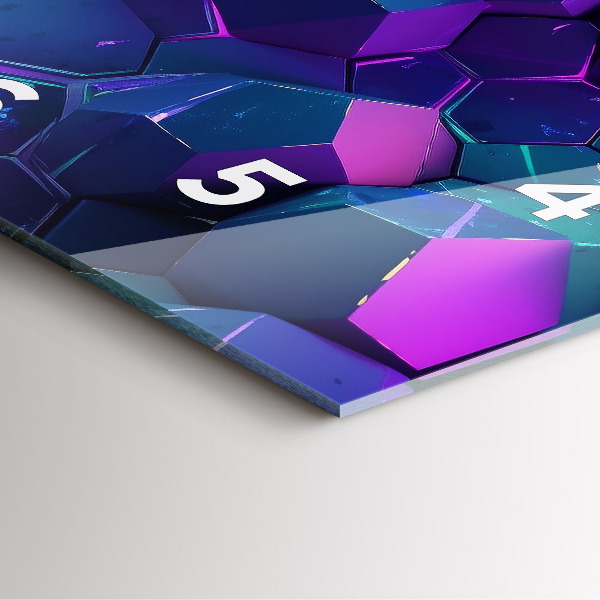 Square wall clock Geometric figures