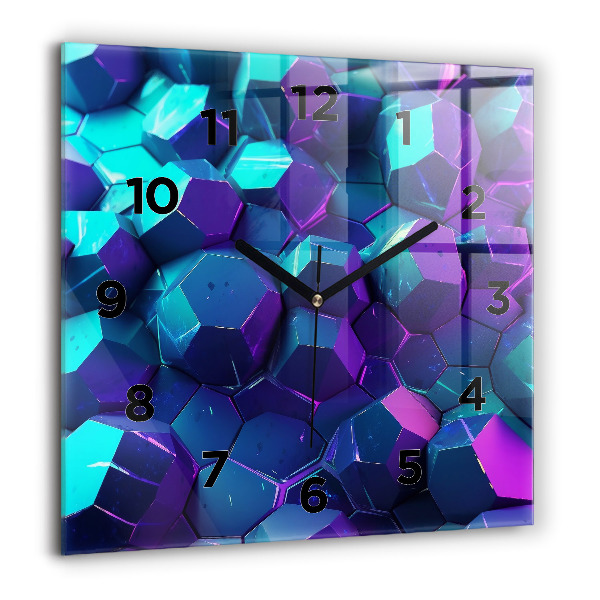 Square wall clock Geometric figures