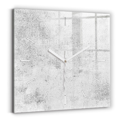 Square wall clock Concrete wall