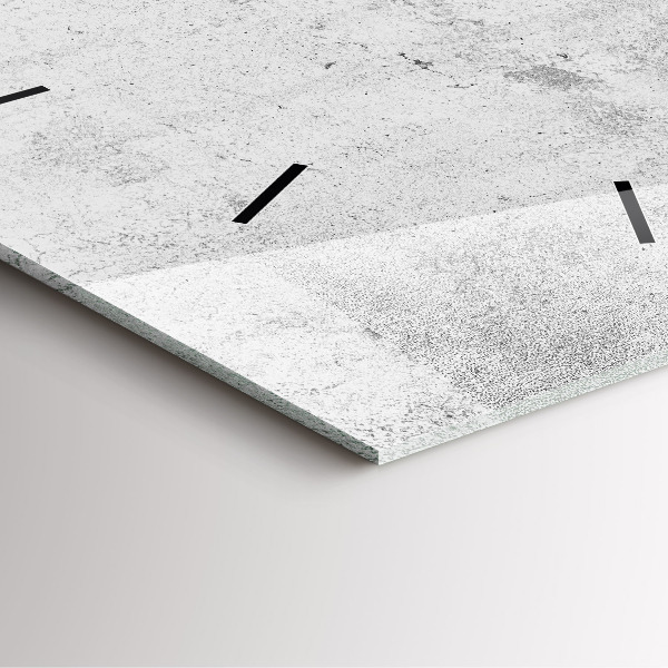 Square wall clock Concrete wall