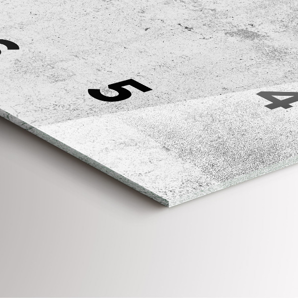 Square wall clock Concrete wall