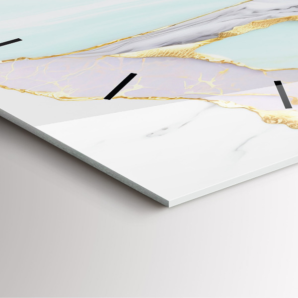 Square wall clock Marble pattern