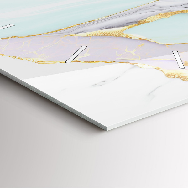 Square wall clock Marble pattern