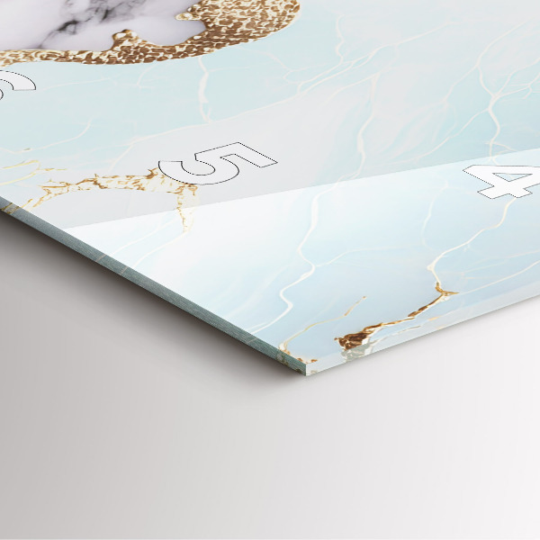 Square wall clock Pastel marble