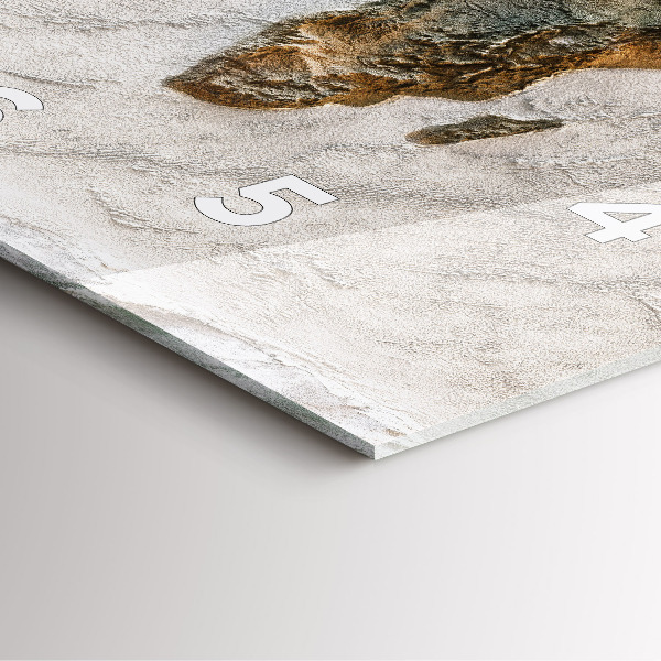 Square wall clock Old world map