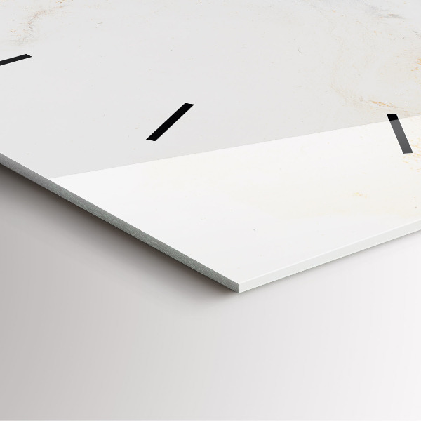 Square wall clock Artistic marble
