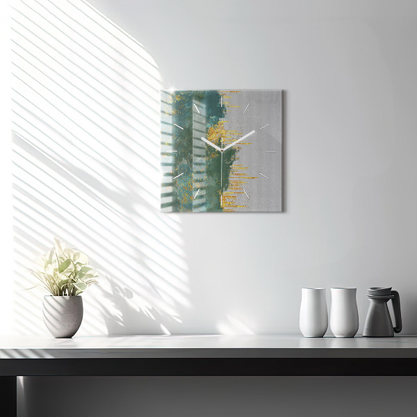 Square wall clock Decorative pattern