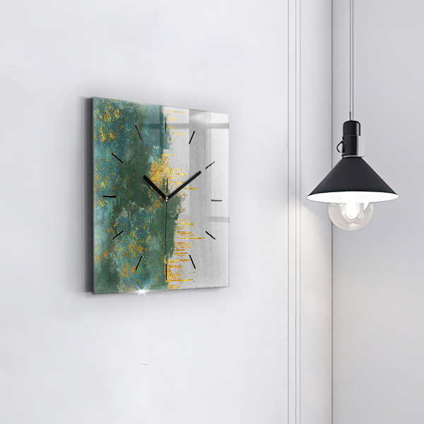 Square wall clock Decorative pattern