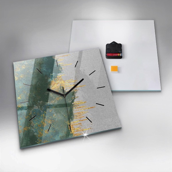 Square wall clock Decorative pattern