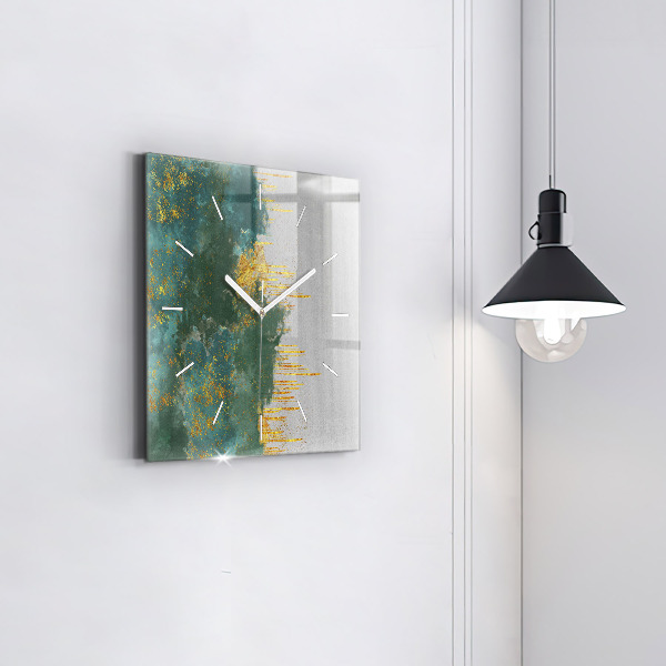 Square wall clock Decorative pattern