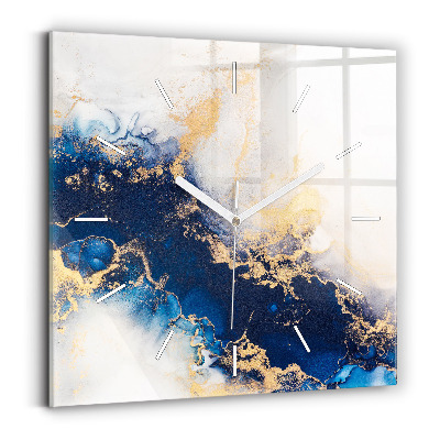 Square wall clock Marble pattern