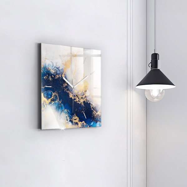 Square wall clock Marble pattern