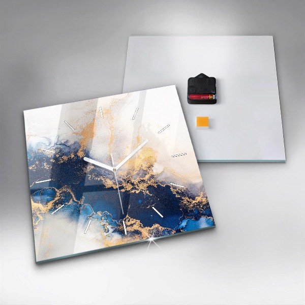 Square wall clock Marble pattern