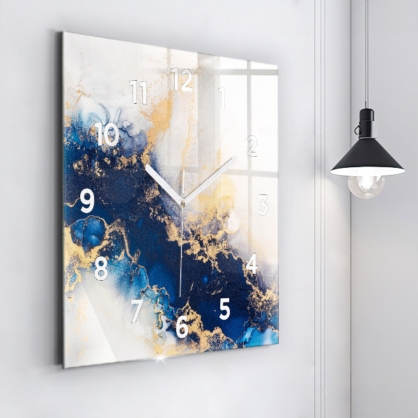 Square wall clock Marble pattern