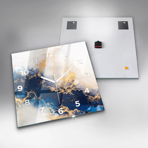 Square wall clock Marble pattern