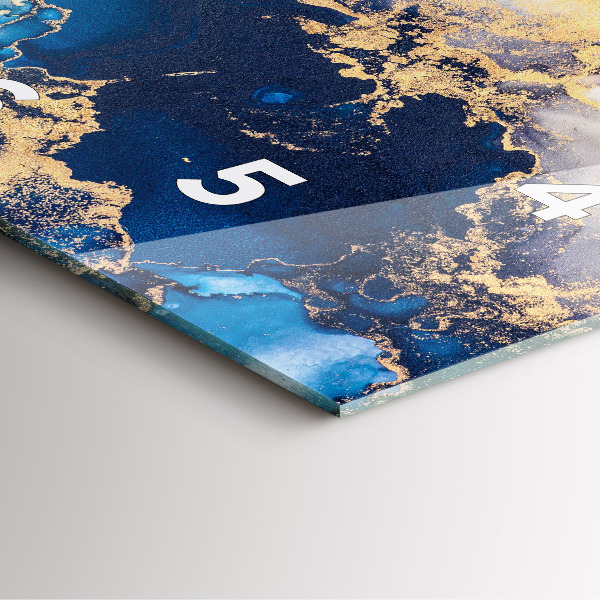 Square wall clock Marble pattern