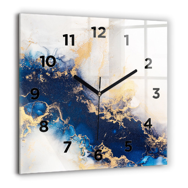 Square wall clock Marble pattern
