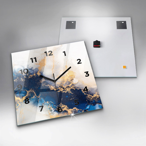 Square wall clock Marble pattern