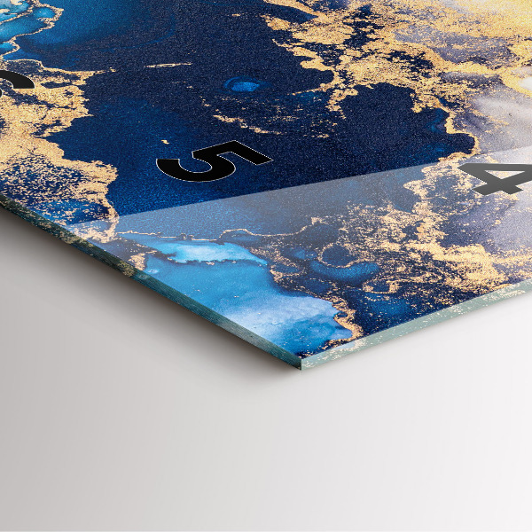 Square wall clock Marble pattern