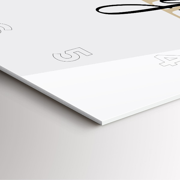 Square wall clock Family inscription