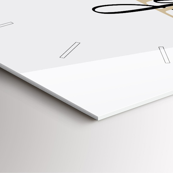 Square wall clock Family inscription