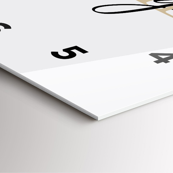 Square wall clock Family inscription