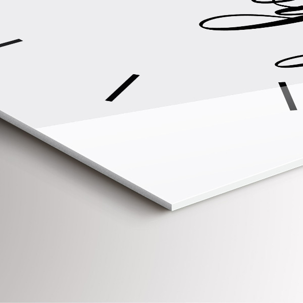 Square wall clock The inscription Bon voyage