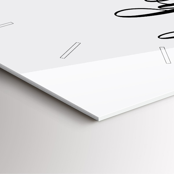 Square wall clock The inscription Bon voyage