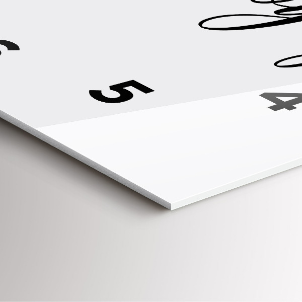 Square wall clock The inscription Bon voyage