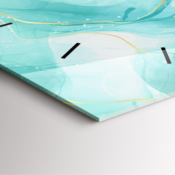 Square wall clock Abstract marble