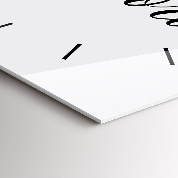 Square wall clock The inscription Memories