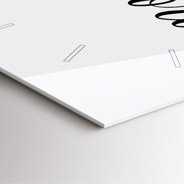 Square wall clock The inscription Memories