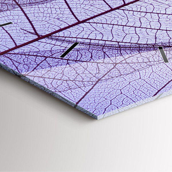 Square wall clock Leaves – nature