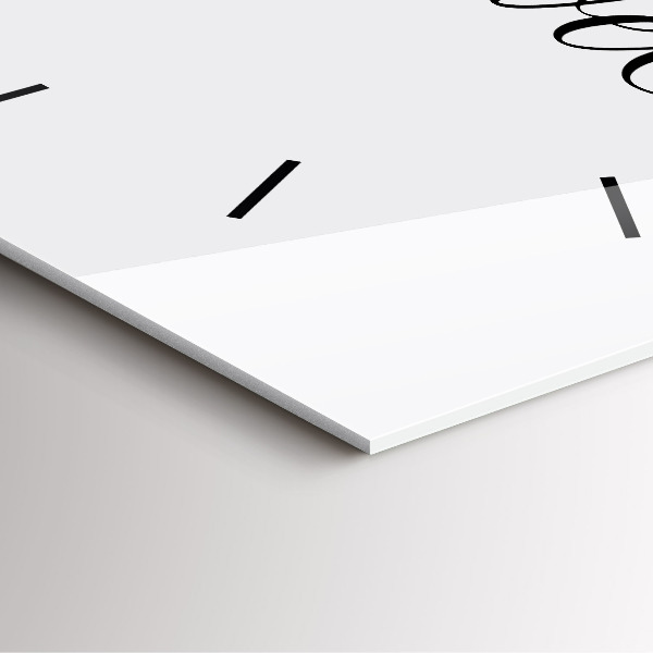 Square wall clock The inscription Travel