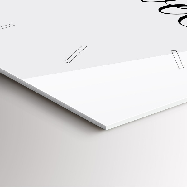 Square wall clock The inscription Travel