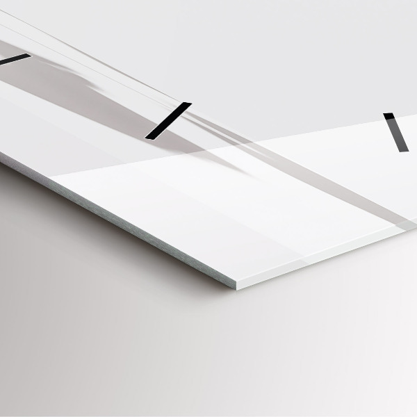 Square wall clock Abstract leaves