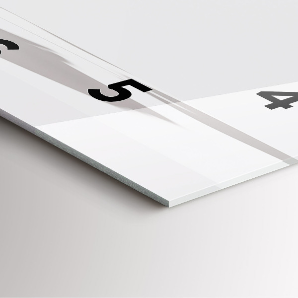 Square wall clock Abstract leaves