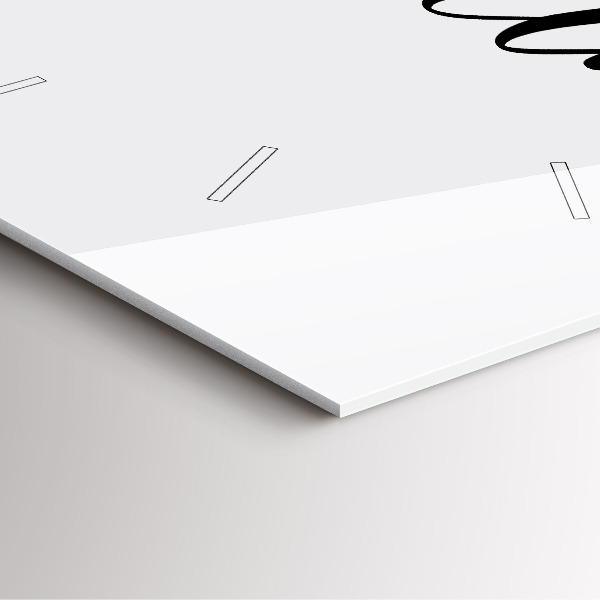 Square wall clock Adventure inscription