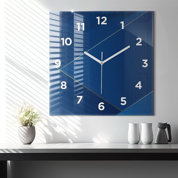 Square wall clock Decorative abstraction