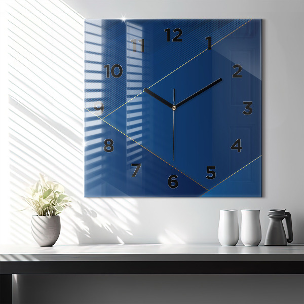 Square wall clock Decorative abstraction
