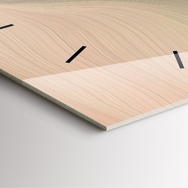 Square wall clock Wave abstraction