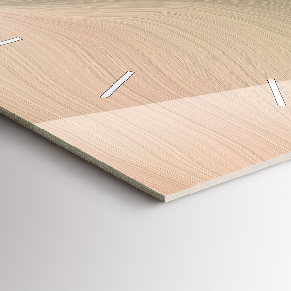 Square wall clock Wave abstraction