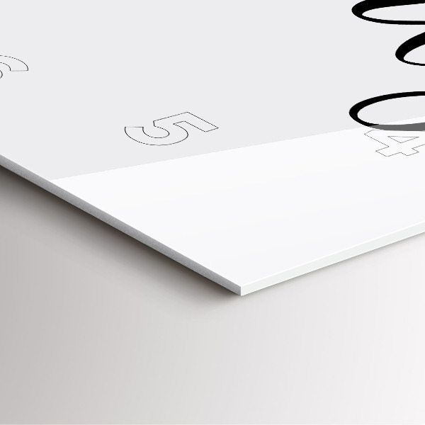 Square wall clock Family inscription and heart