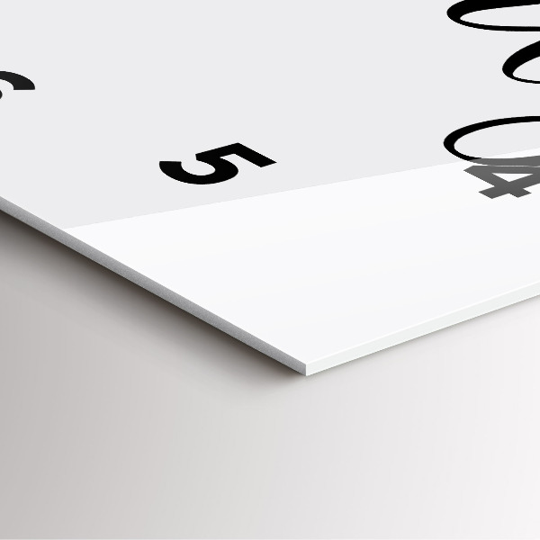 Square wall clock Family inscription and heart