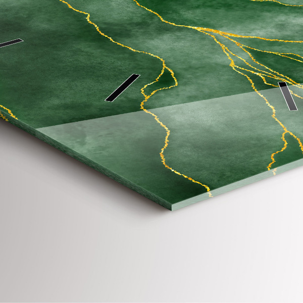 Square wall clock Abstraction leaves