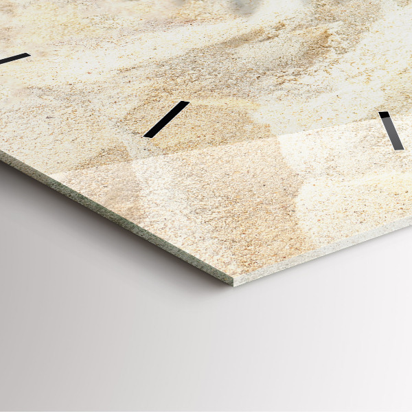 Square wall clock Palm tree shadow sand