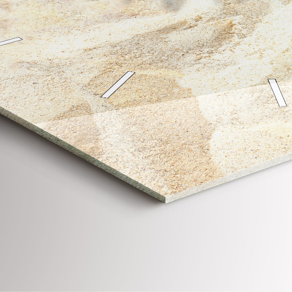 Square wall clock Palm tree shadow sand