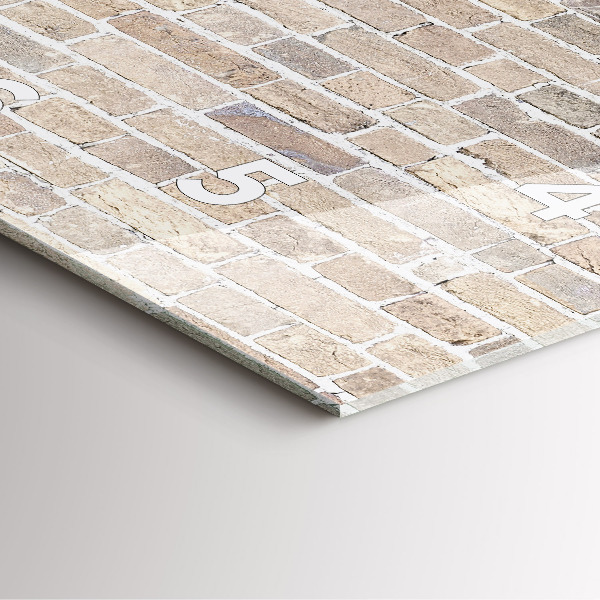 Square wall clock Brick wall