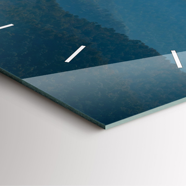 Square wall clock Abstract Mountain Landscape